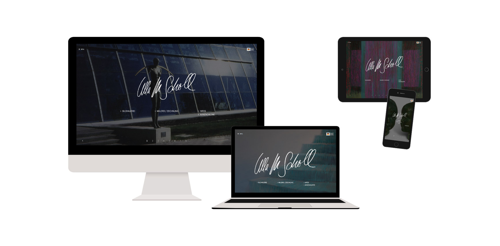 Startseite der Website von Ulla M. Scholl Startseite der Website von Ulla M. Scholl